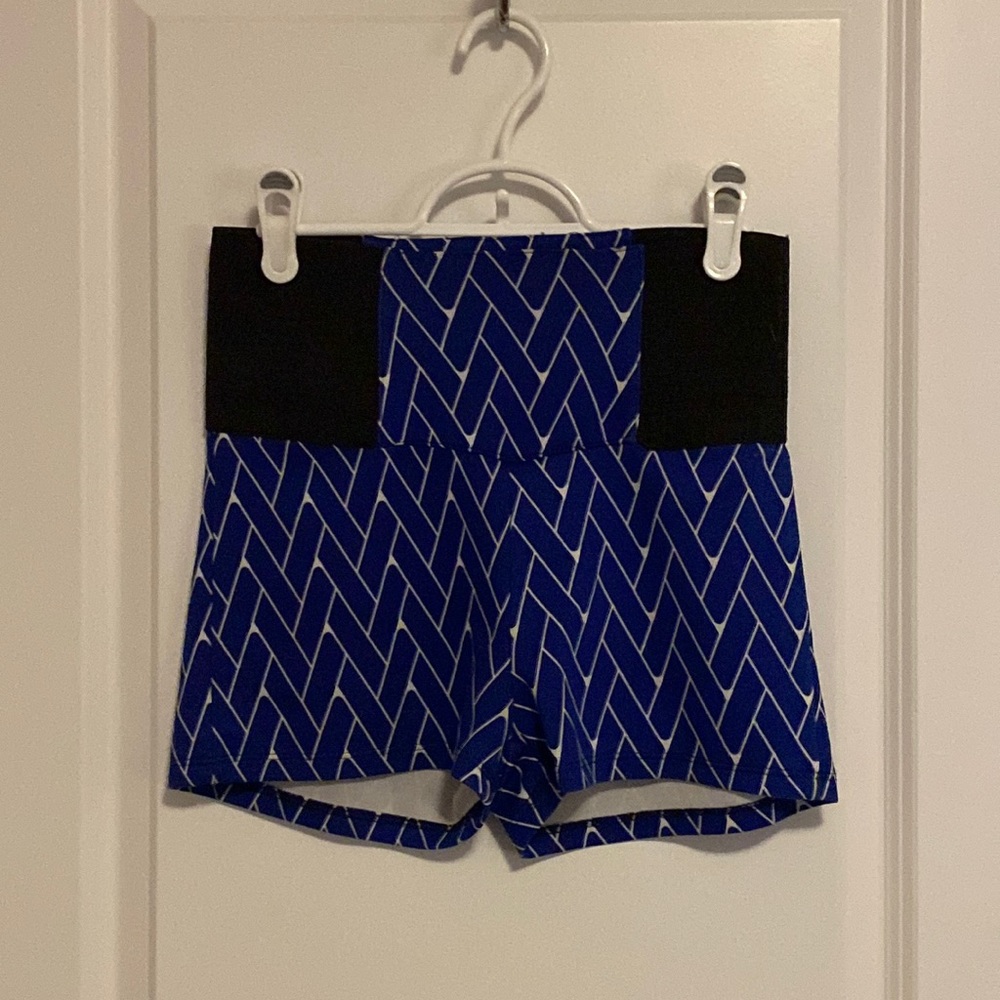 Blue high waisted shorts size medium